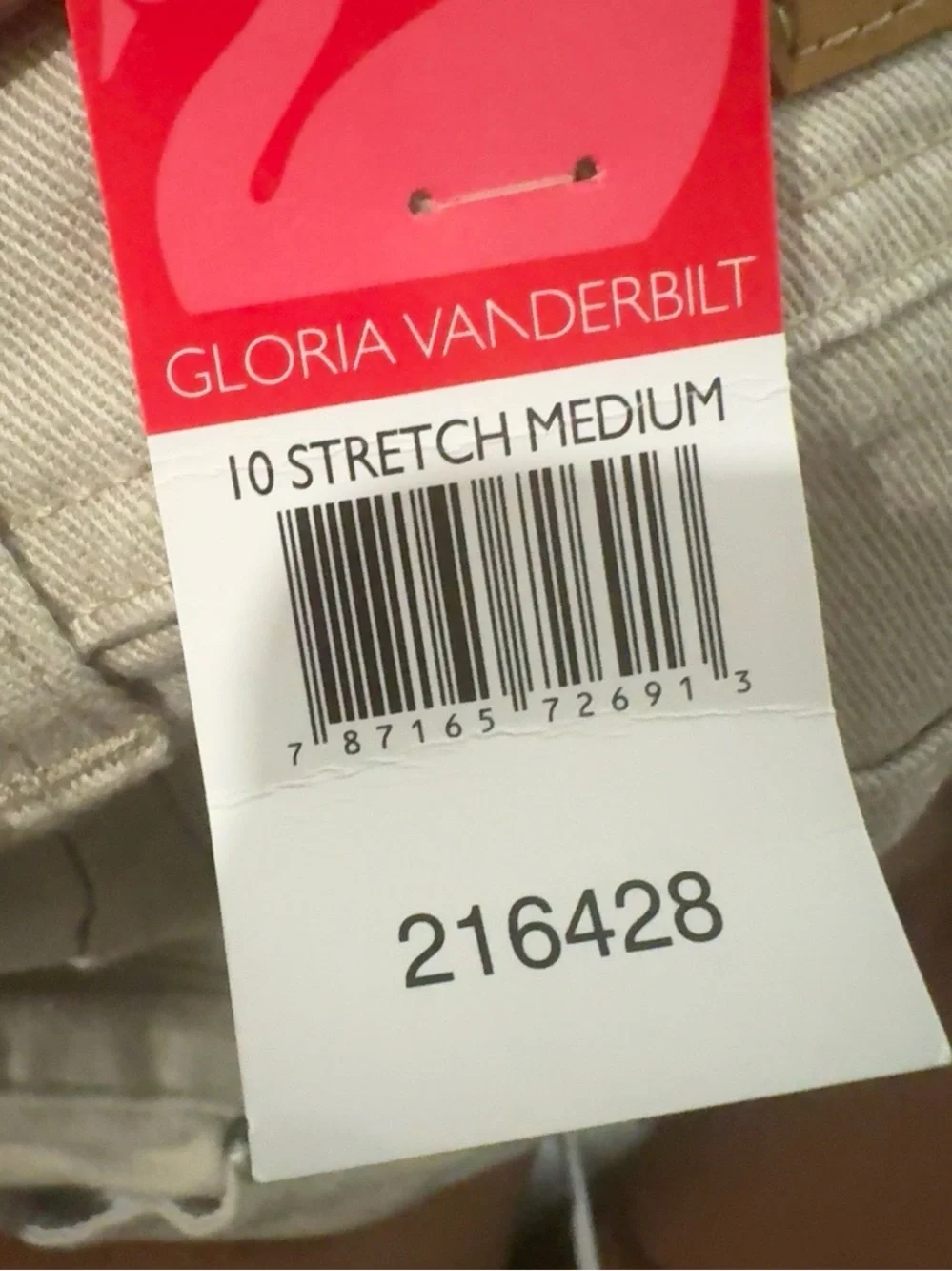 Gloria Vanderbilt Women’s Stretch Straight-Leg Jeans – Size 10 Medium – NWT